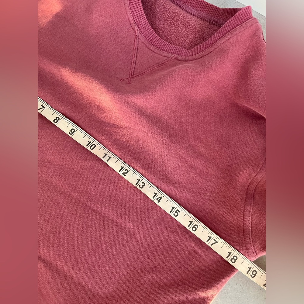 LULULEMON All Yours Crew Sweatshirt Women’s M Pink Terry Athletic Gym Activewear - Picture 9 of 9